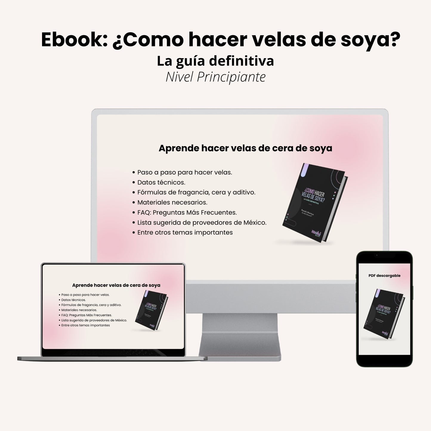 Bundle: Ebook velas + Ebook difusores, rooms y colgante de auto