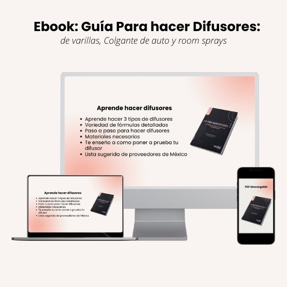 Guía para hacer difusores, room spray y colgante de auto