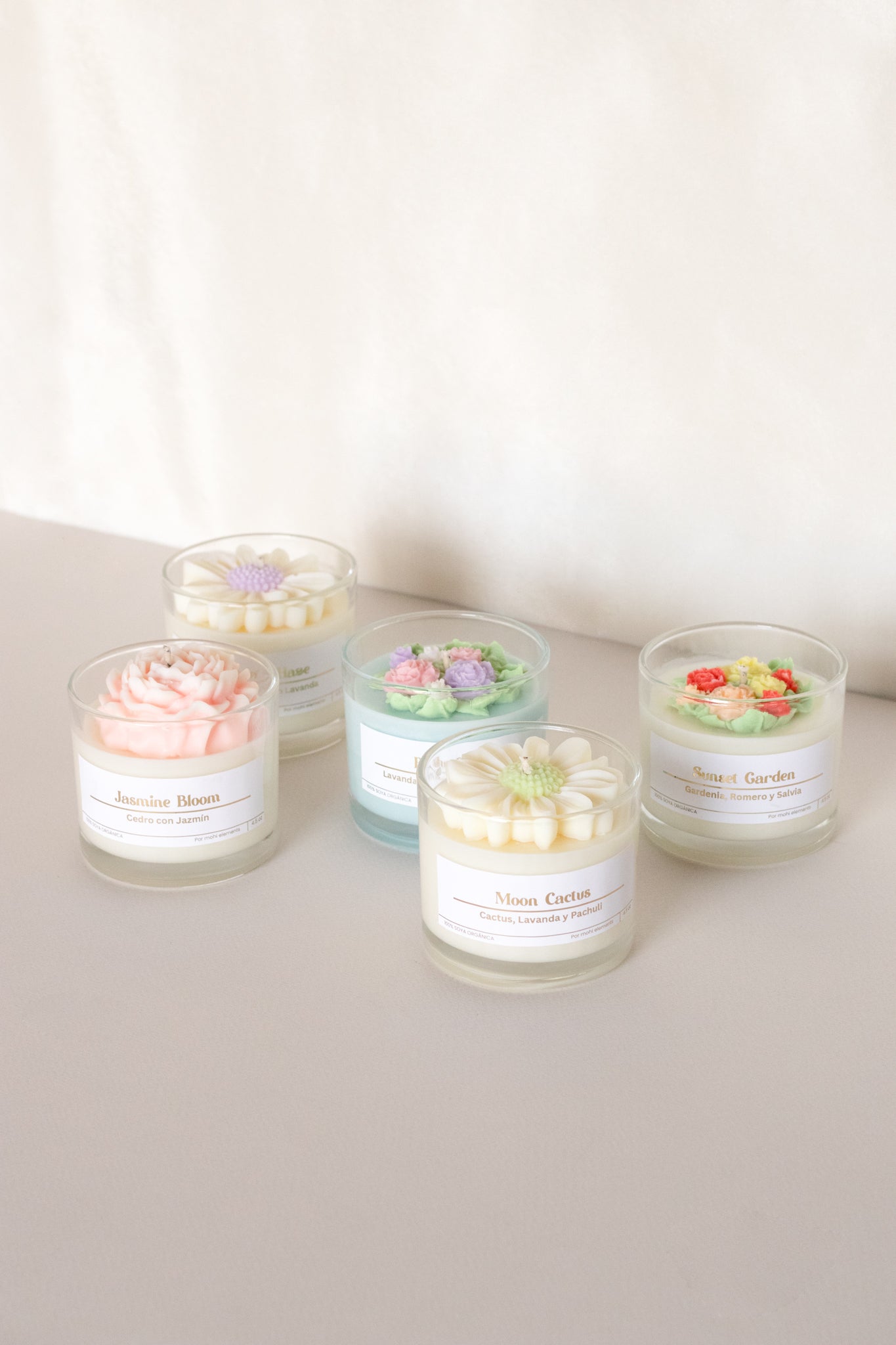 Spring Collection (5 velas)🌵💜🌸💙🌄